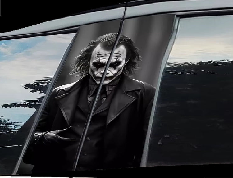 Auto mit B-Säulen Sticker im Totenkopf-Design – auffälliger Aufkleber für sportliche Tuning-Optik