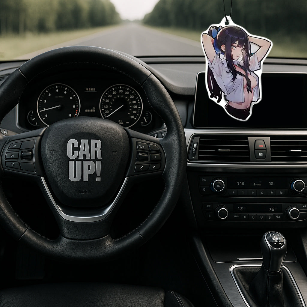 Anime-Mädchen Duftbaum fürs Auto – auffälliger Lufterfrischer mit Manga-Girl Motiv für Cockpit-Fans