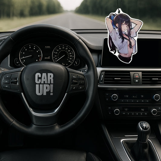 Anime-Mädchen Duftbaum fürs Auto – auffälliger Lufterfrischer mit Manga-Girl Motiv für Cockpit-Fans