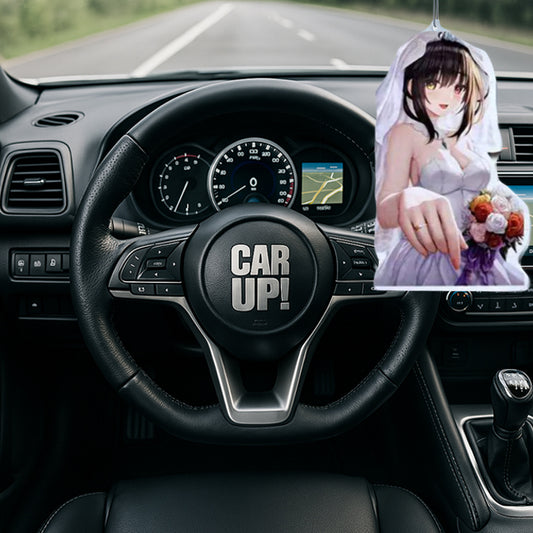 Duftbaum Anime-Girl Flower – auffälliger Autoanhänger mit geblümtem Outfit im Manga-Stil