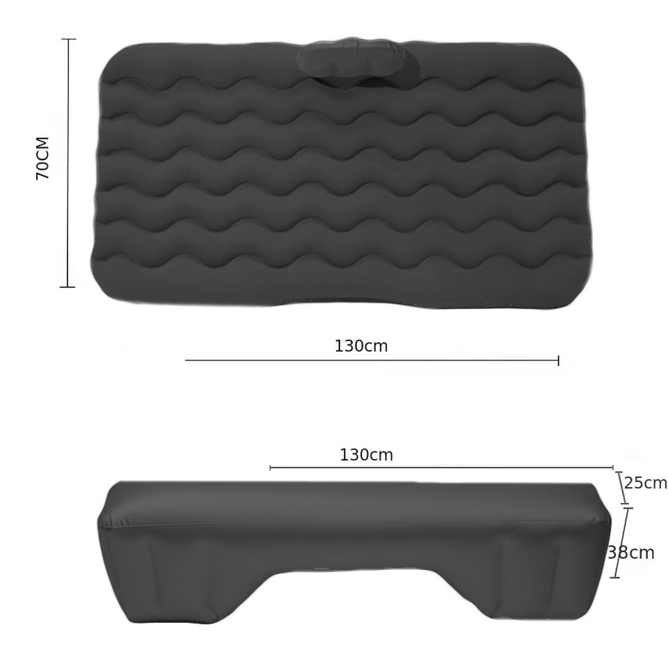 Auto-Luftmatratze CAR-CAMPER Rückbank-Ansicht – Symbolbild für Schlafsystem im Auto bei CarUp!®