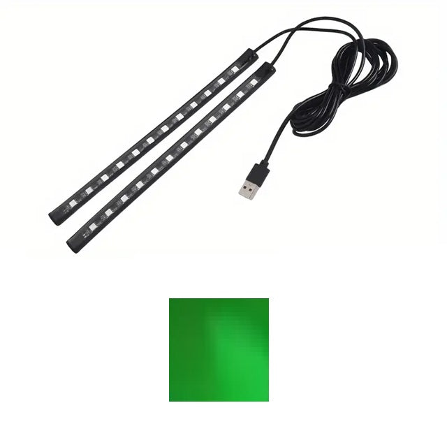 Grüne LED Ambientebeleuchtung – stylische Innenraum-LED fürs Auto mit Plug & Play System
