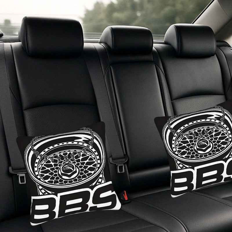 Auto-Kissen im BBS-Felgen Design – witziges Rückbank-Gadget für Tuning-Fans mit Style