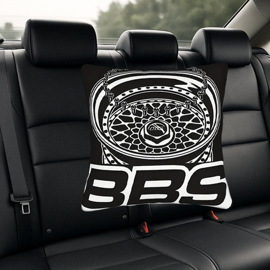 Auto-Kissen im Tuning-Stil – kultiges BBS Felgen-Motiv als Eyecatcher im Innenraum