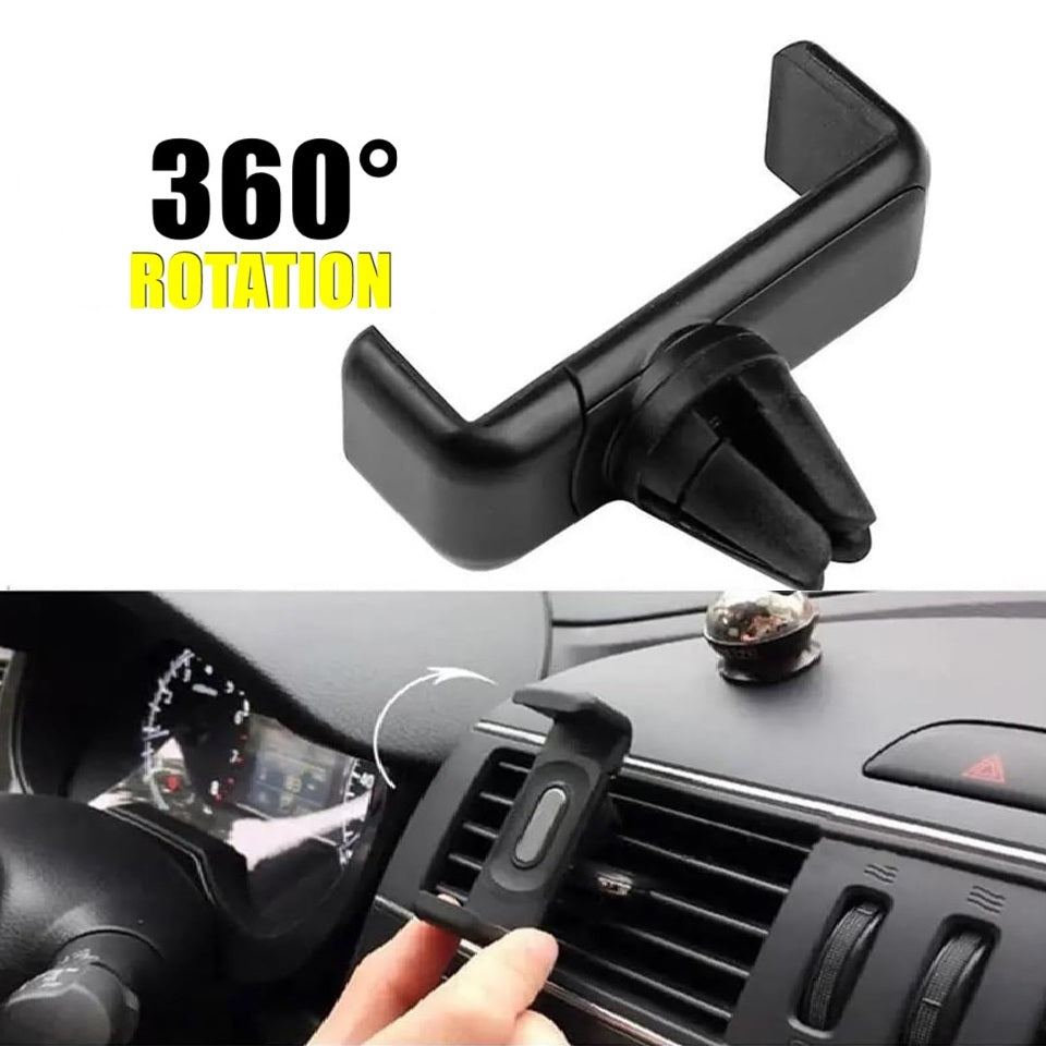 Auto-Handyhalter Lüftung 360 Grad – drehbare Halterung im Einsatz im Cockpit