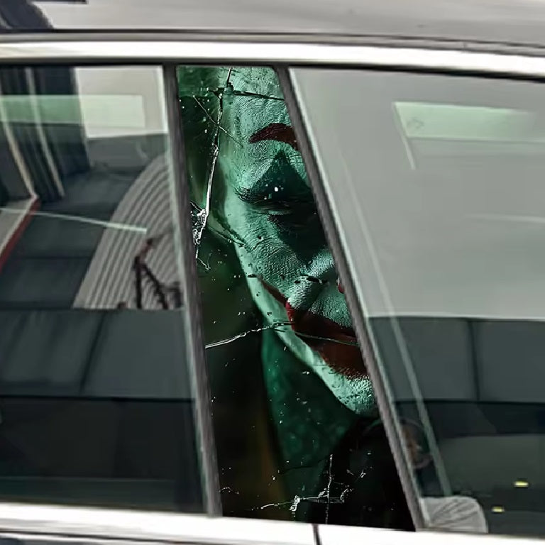 Tuning-Aufkleber Joker für B-Säule – auffälliger Auto-Sticker mit kontrastreichem Design
