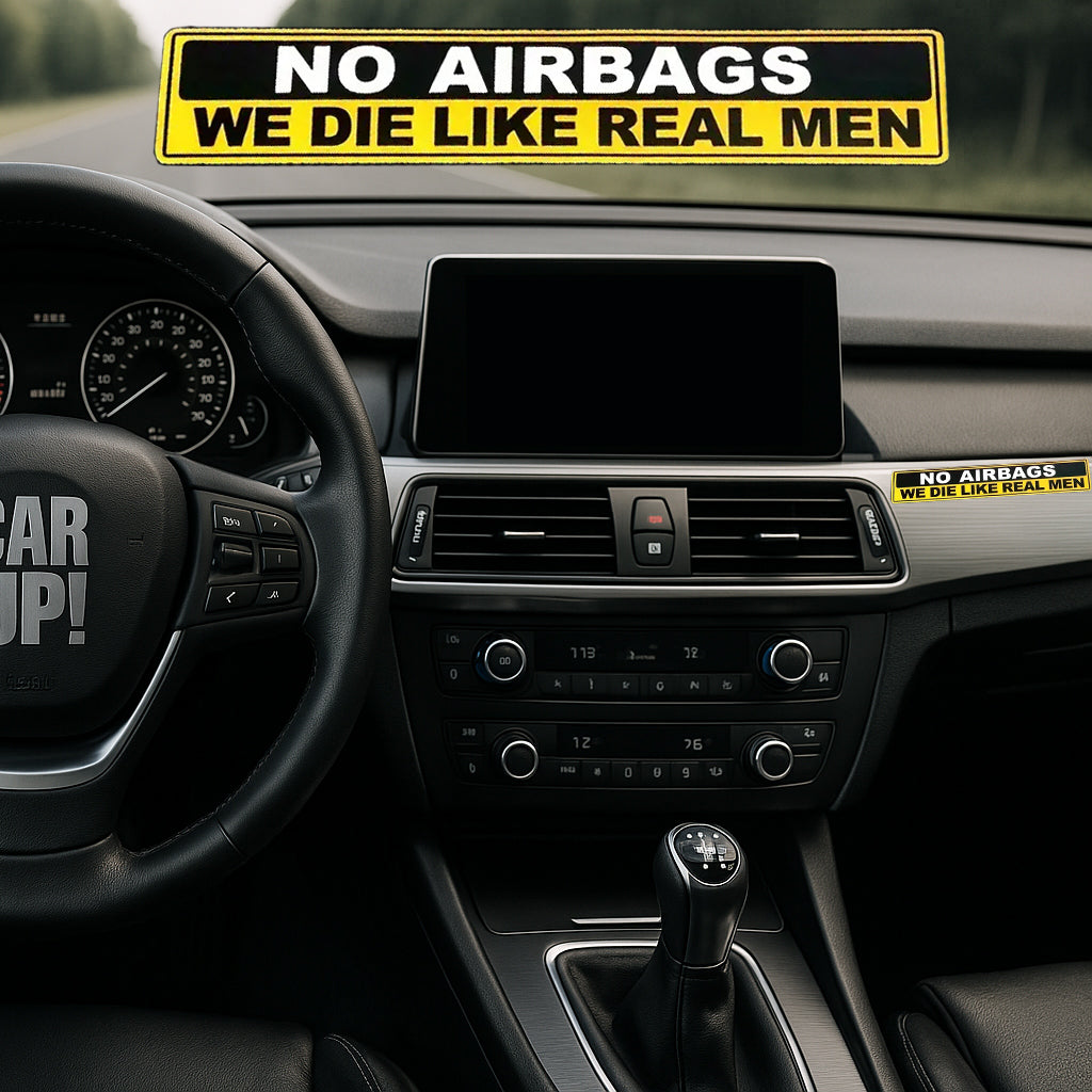 Tuning Sticker NO AIRBAGS – frecher Aufkleber fürs Auto kaufen Schweiz