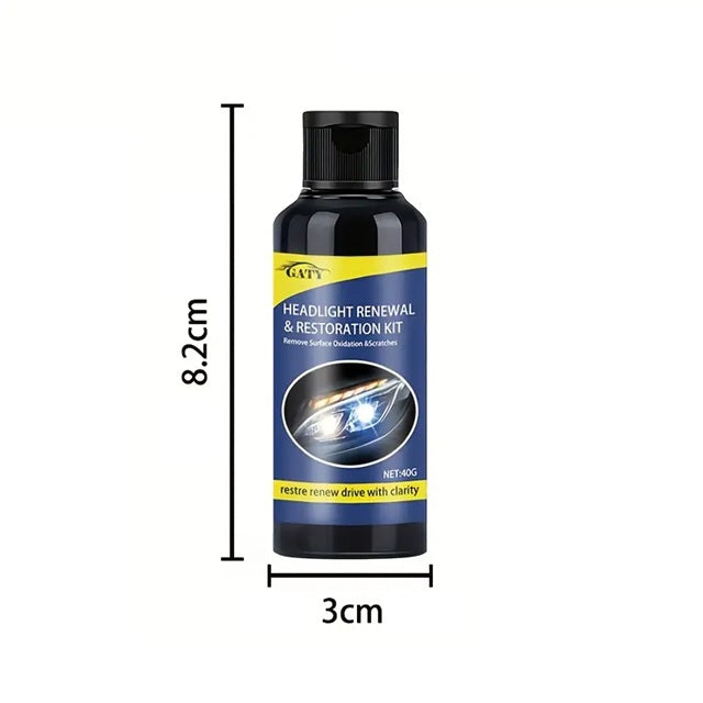 Scheinwerfer Politur fürs Auto – bringt matte Streuscheiben wieder zum Glänzen, ideal bei Vergilbung und Trübung