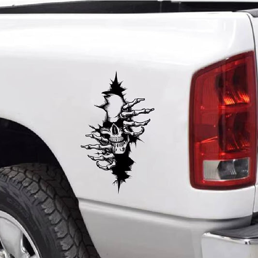 Autoaufkleber Totenkopf mit Krallen – SKULL-CLAW Sticker