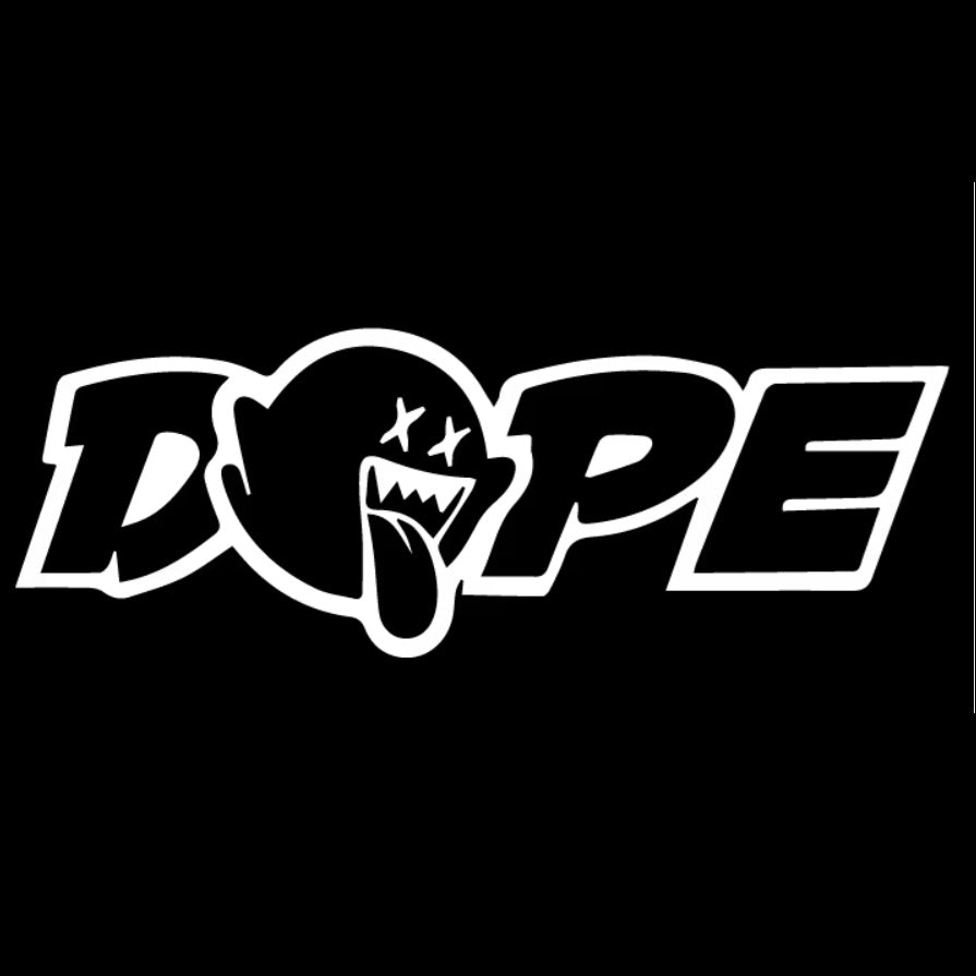 DOPE Auto-Aufkleber in Weiss – cooles Car-Tuning Detail für auffällige Fahrzeuge