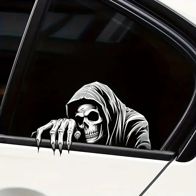 The Dead Sticker mit Totengräber-Motiv – unheimlicher Auto-Aufkleber mit Dark-Vibes fürs Tuning