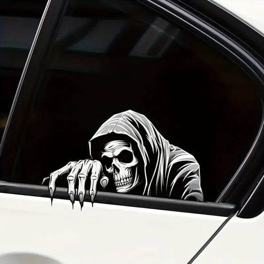 The Dead Sticker mit Totengräber-Motiv – unheimlicher Auto-Aufkleber mit Dark-Vibes fürs Tuning
