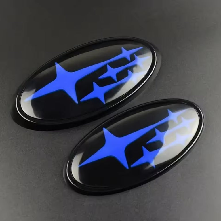 Subaru Emblem in Blau und Schwarz – klassisches JDM-Tuning mit Racing-Vibe