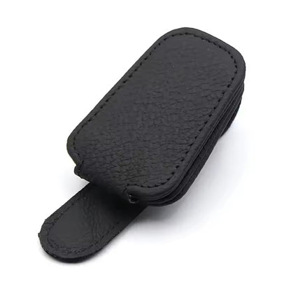 Schwarzer Brillenhalter Auto – magnetischer Sonnenblenden-Clip für Brillen